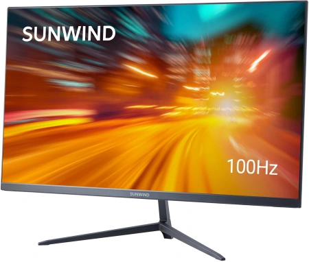 Монитор SunWind 23.8" SM-24FV222 черный VA 5ms 16:9 HDMI матовая 250cd 178гр/178гр 1920x1080 100Hz FreeSync VGA FHD 2.79кг
