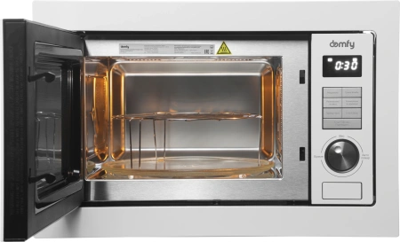 Микроволновая печь Domfy DM2540BW WG 25л. 900Вт белый (встраиваемая)