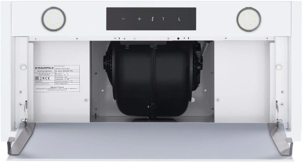 Вытяжка встраиваемая Maunfeld Fantasy Light 60 белый управление: сенсорное (1 мотор)