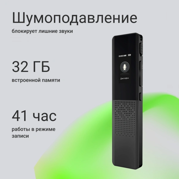 Диктофон Цифровой Digma DiVoice RV70 черный