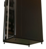 Шкаф коммутационный WRline (WR-TT-4768-AS-RAL9004) напольный 47U 600x800мм пер.дв.стекл задн.дв.стал.лист 2 бок.пан. 800кг черный 710мм 2277мм IP20 сталь