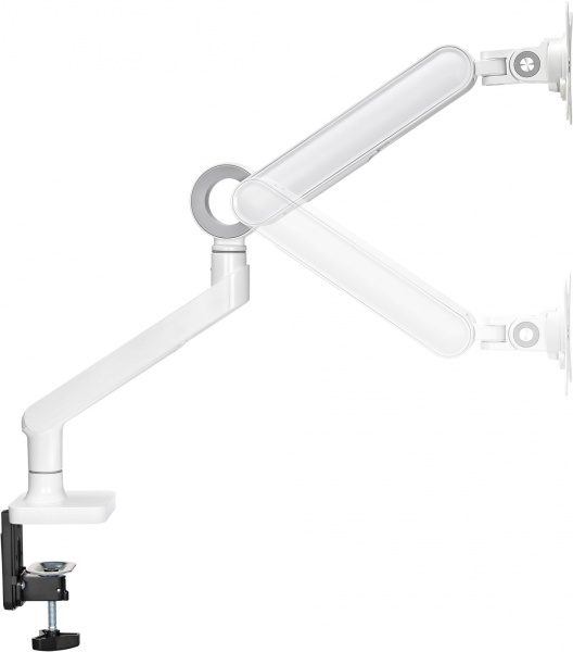 Кронштейн для мониторов Ultramounts UM719W белый 17"-35" макс.10.5кг крепление к столешнице поворот