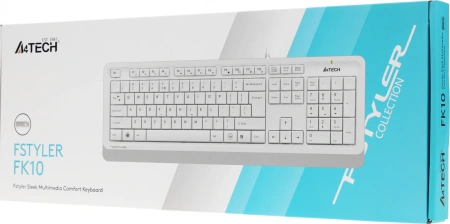Клавиатура A4Tech Fstyler FK10 белый/серый USB
