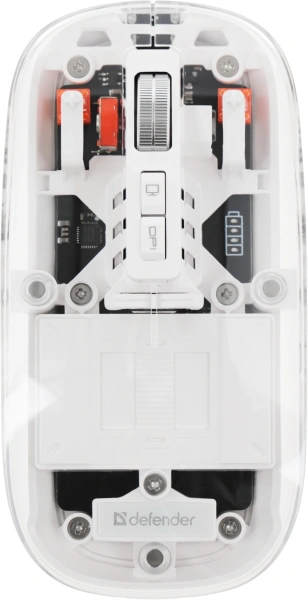Мышь Defender Ixes MM-999 прозрачный оптическая 2400dpi silent беспров. BT/Radio USB 4but (52999)