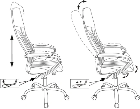 Кресло руководителя Бюрократ CH-610SL черный эко.кожа крестов. металл хром пластик черный