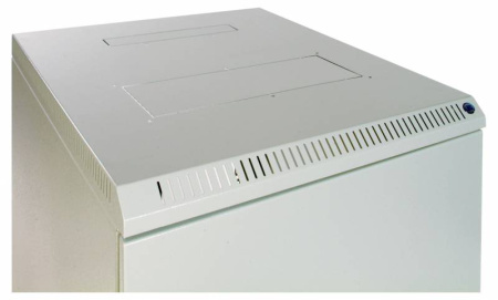 Шкаф коммутационный ЦМО (ШРН-12.650.1) настенный 12U 600x650мм пер.дв.стал.лист несъемн.бок.пан. 100кг серый 605мм 23.1кг 180град. 632мм