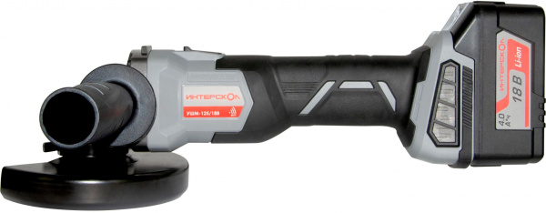 Углошлифовальная машина Интерскол УШМ-125/18В Li-ion АПИ 8500об/мин рез.шпин.:M14 d=125мм