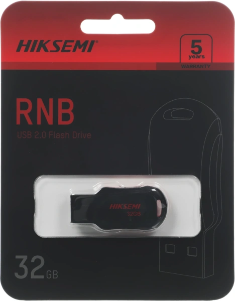 Флеш Диск Hikvision 32Gb HS-USB-M200R/32G USB2.0 черный