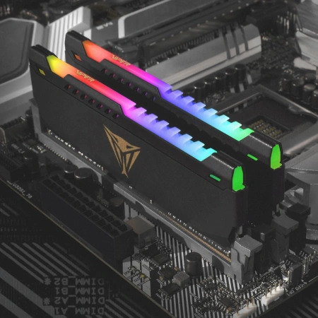 Память DDR4 2x32GB 3600MHz Patriot PVSR464G360C0K Viper Steel RGB RTL Gaming PC4-28800 CL20 DIMM 288-pin 1.35В dual rank с радиатором Ret