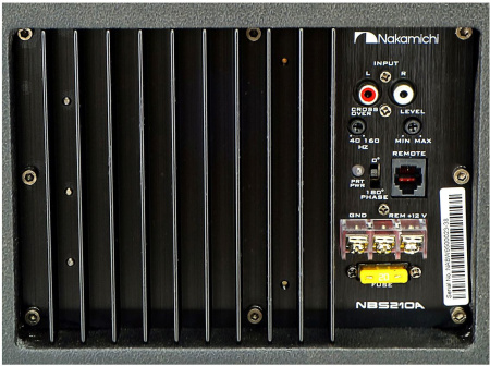 Сабвуфер автомобильный Nakamichi NAK-NBS210A 100Вт активный (25см/10")