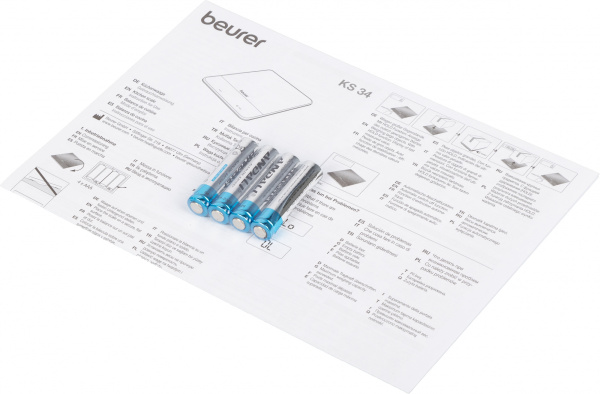 Весы кухонные электронные Beurer KS34 XL макс.вес:15кг черный
