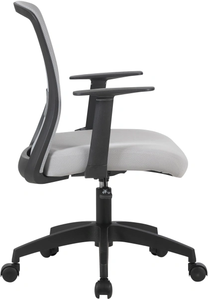 Кресло Cactus CS-MC333-GY серый сиденье серый сетка/ткань низк.спин. крестов. пластик пластик черный