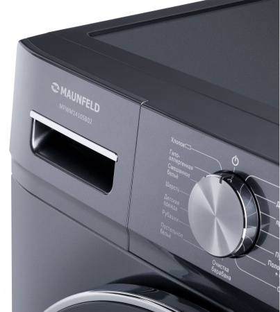 Стиральная машина Maunfeld MFWM1410SB02 класс: A+++ загр.фронтальная макс.:10кг темно-серебристый инвертер