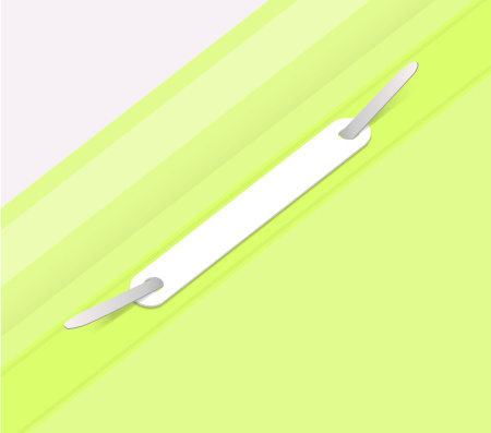 Папка-скоросшиватель Бюрократ Double Neon -PSLDNE/YEL A4 прозрач.верх.лист пластик желтый 0.14/0.18