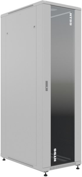 Шкаф серверный NTSS Премиум (NTSS-R42U80100GS) напольный 42U 800x1000мм пер.дв.стекл металл 900кг се