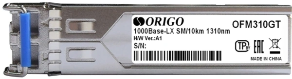 Трансивер Origo OFM310GT оптич. SM 1Гбит/с Tx:1310нм до 10км (OFM310GT/A1A)