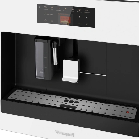 Кофемашина Weissgauff WCMI-572 Touch Cappuccino 1400Вт белый/черный