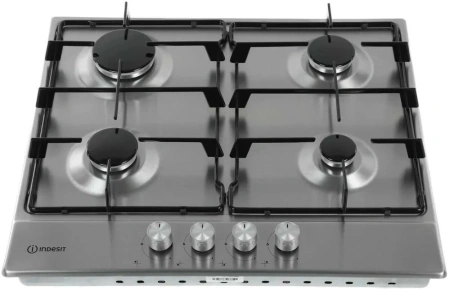 Газовая варочная поверхность Indesit THPM 641 W/IX/I нержавеющая сталь