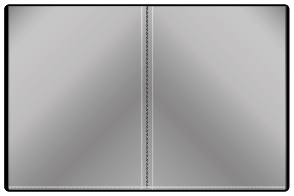 Папка с 60 прозр.вклад. Silwerhof Perlen 292961-75 A4 1мм карман зеленый металлик