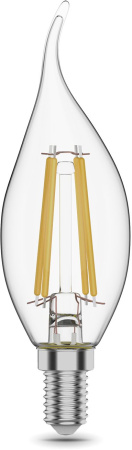 Лампа филам. Gauss Filament 11Вт цок.:E14 свеча 220B 2700K св.свеч.бел.теп. CF35 (упак.:1шт) (104801111)