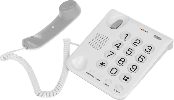 Телефон проводной Texet TX-262 серый