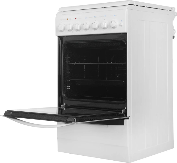 Плита Комбинированная Gefest ПГЭ 5102-02 0300 белый (металлическая крышка) реш.чугун