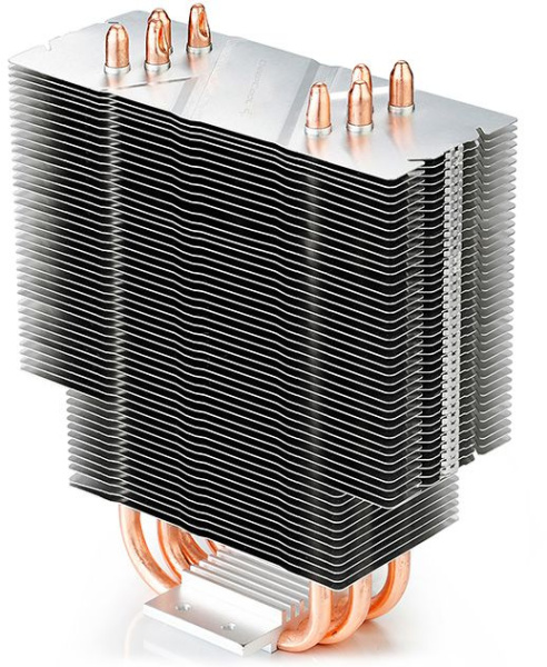 Устройство охлаждения(кулер) Deepcool GAMMAXX 400 BLUE BASIC Soc-AM4/1151/1200/1700 4-pin 18-30dB Al+Cu 130W 640gr LED Ret