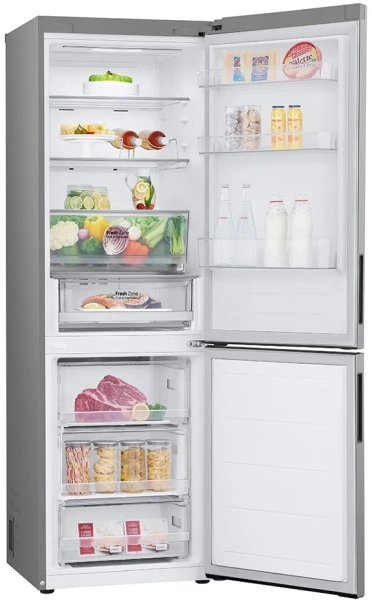 Холодильник LG GC-B459ANMW 2-хкамерн. серебристый