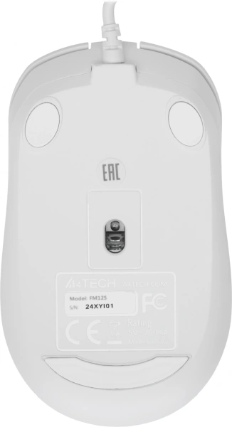 Мышь A4Tech Fstyler FM12S белый оптическая (1200dpi) silent USB (3but)