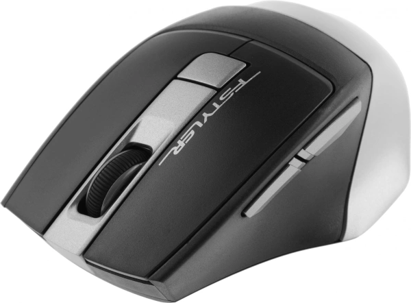 Мышь A4Tech Fstyler FG35 серый/черный оптическая (2000dpi) беспроводная USB (6but)