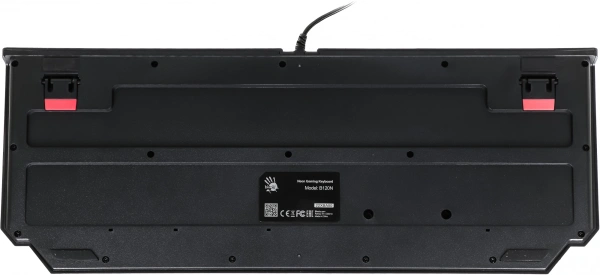 Клавиатура A4Tech Bloody B120N черный USB Multimedia for gamer LED (подставка для запястий) (B120N)