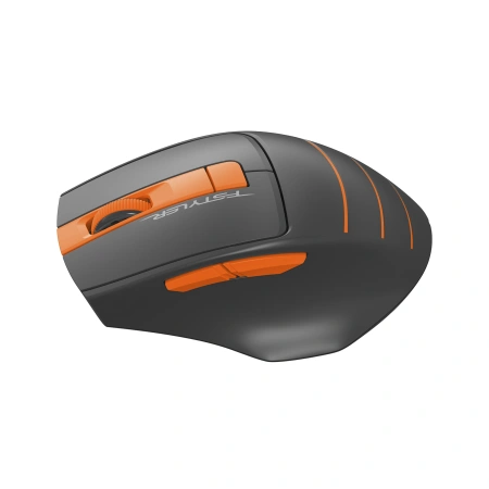 Мышь A4Tech Fstyler FG30 серый/оранжевый оптическая (2000dpi) беспроводная USB (6but)