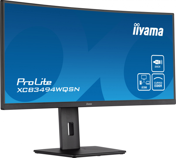 Монитор Iiyama 34" ProLite XCB3494WQSN-B5 черный VA LED 0.4ms 21:9 HDMI M/M матовая HAS 300cd 178гр/178гр 3440x1440 120Hz DP 2K USB 9.4кг