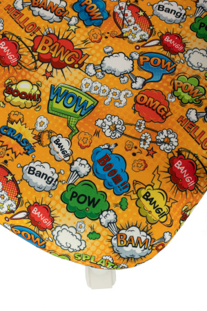 Кресло детское Бюрократ BUROKIDS 1 W оранжевый бэнг крестов. пластик пластик белый