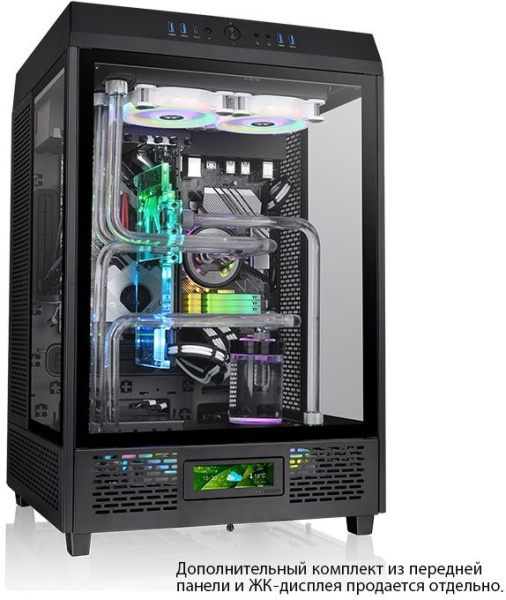 Корпус Thermaltake The Tower 500 черный без БП ATX 11x120mm 5x140mm 4xUSB3.0 audio bott PSU