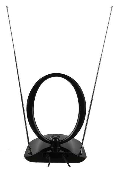 Антенна телевизионная Hyundai H-TAI400 30дБ активная черный каб.:1.85м