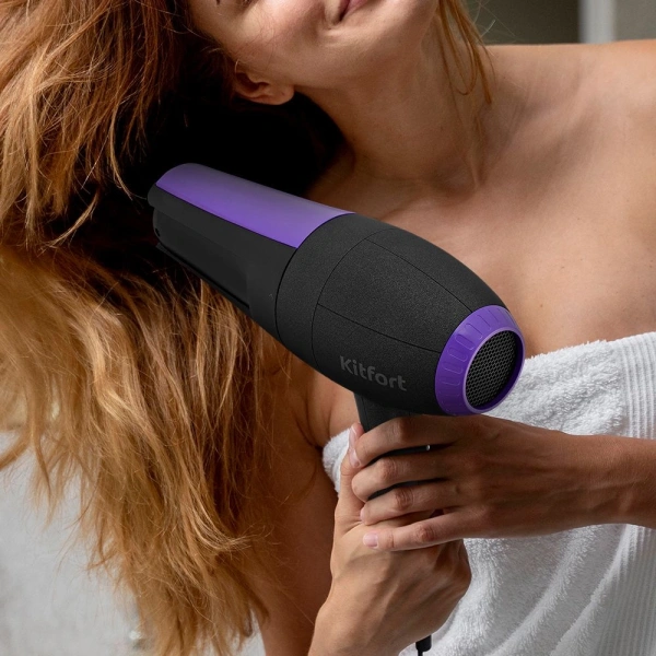 Фен Kitfort КТ-3232-1 2000Вт черный/фиолетовый