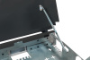 Шкаф коммутационный NTSS (NTSS-SOHO5U-BL) настенный 5U 520x140мм пер.дв.стекл несъемн.бок.пан. 80кг