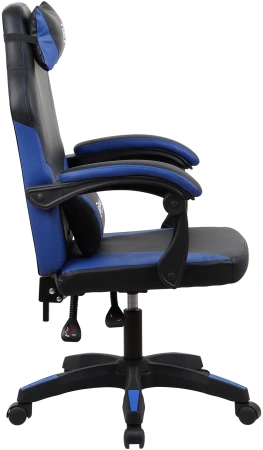 Кресло игровое Оклик Spirit черный/синий сиденье черный/синий искусст.кожа/сетка с подголов. крестов