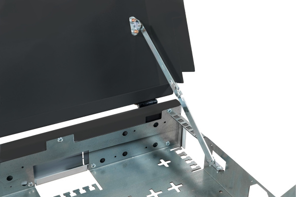 Шкаф коммутационный NTSS (NTSS-SOHO5U-BL) настенный 5U 520x140мм пер.дв.стекл несъемн.бок.пан. 80кг