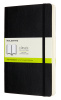 Блокнот Moleskine CLASSIC SOFT EXPENDED QP618EXP Large 130х210мм 400стр. нелинованный мягкая обложка черный