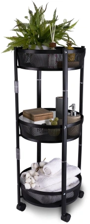 Этажерка Domfy DHC-FC30862 34.2x34.2x83.6см d=34.2см черный