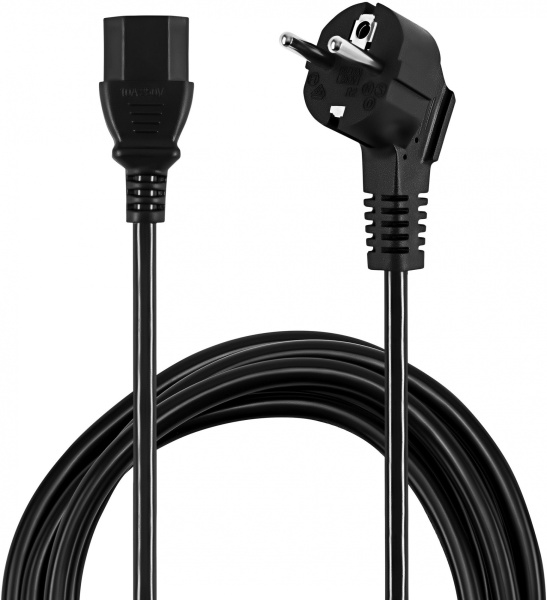 Кабель Buro BU-PCAB-ZP IEC C13 Евровилка 1.8м