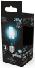 Лампа светодиодная Gauss Filament 102902220 20Вт цок.:E27 груша 220B 4100K св.свеч.бел.нейт. (упак.:1шт)