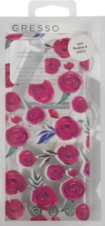 Чехол (клип-кейс) Gresso для Realme 8 Air прозрачный/рисунок (GR17AAAE9413)