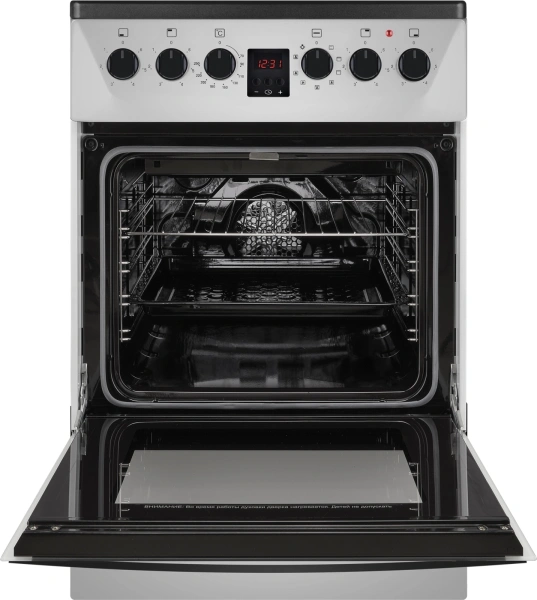 Плита Электрическая Weissgauff WES 2V16 SE Premium Line серебристый стеклокерамика (без крышки)