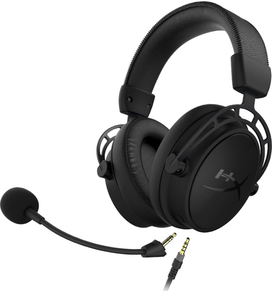 Наушники с микрофоном HyperX Cloud Alpha S Blackout (HX-HSCAS-BK) черный 1м мониторные оголовье (4P5L2AA)