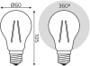 Лампа светодиодная Gauss Filament 102902212 12Вт цок.:E27 груша 185B 4100K св.свеч.бел.нейт. грушевидная (упак.:1шт)