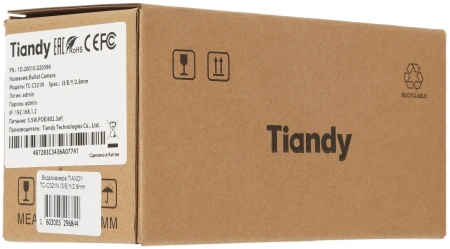 Камера видеонаблюдения IP Tiandy AK TC-C321N AK/I3W/E/Y/2.8mm/V2.0 2.8-2.8мм цв. (TC-C321N AK/I3W/E/Y/2.8/V2.0)