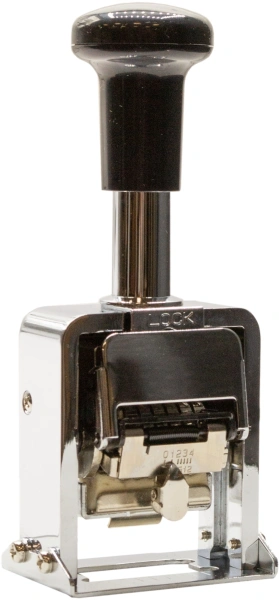 Нумератор Kw-Trio 20600 металл корп.:серебристый автоматический 6разр. 1стр.